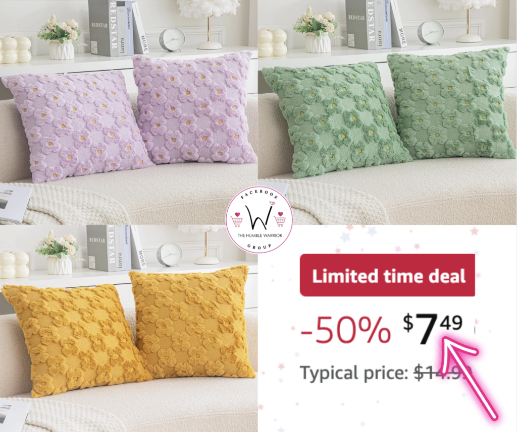 floral pillow covers!